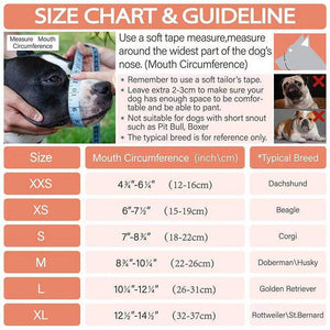 ComfortFit Dog Muzzle for Long-Nosed Breeds