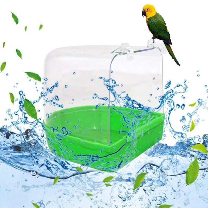 Bird Bath Tub Pet Cleaning 5 Colours 13.5*13*13cm