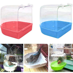 Bird Bath Tub Pet Cleaning 5 Colours 13.5*13*13cm