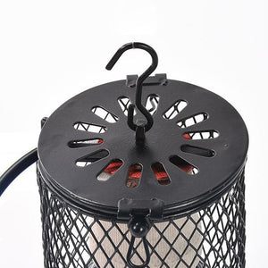 Reptile Ceramic Heat Lamp with Anti-hot Cage