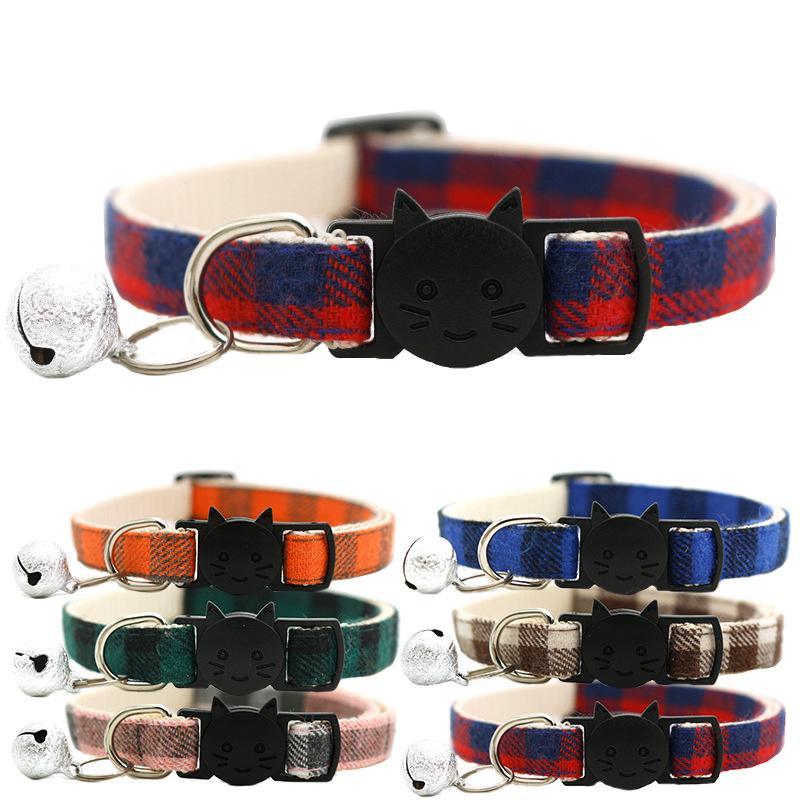 Pet Collar With Bell designer dog collars 6 Colours