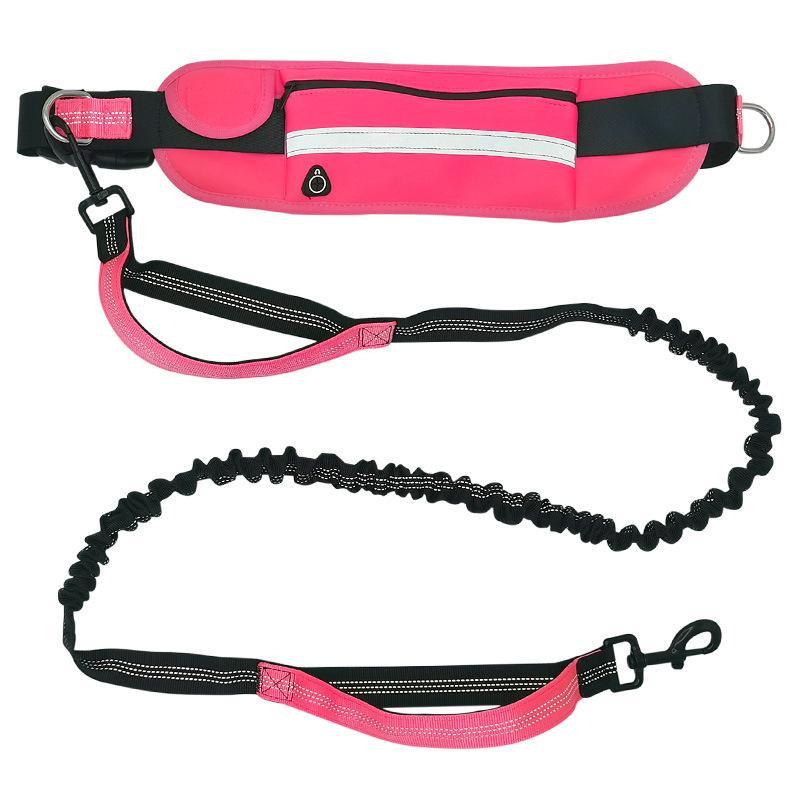 Dog Leash Lead With Waist Bag 4 Colours