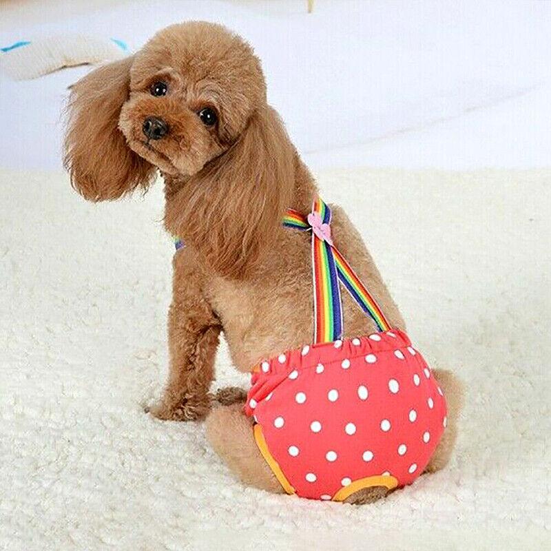 Female Pet Dog Cat Puppy Pant Menstrual Sanitary Nappy Diaper Wrap Underwear