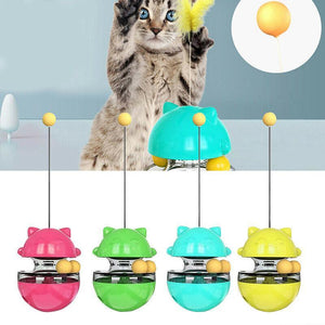 Interactive Cat Toy Treat Dispenser Ball 4 Colours