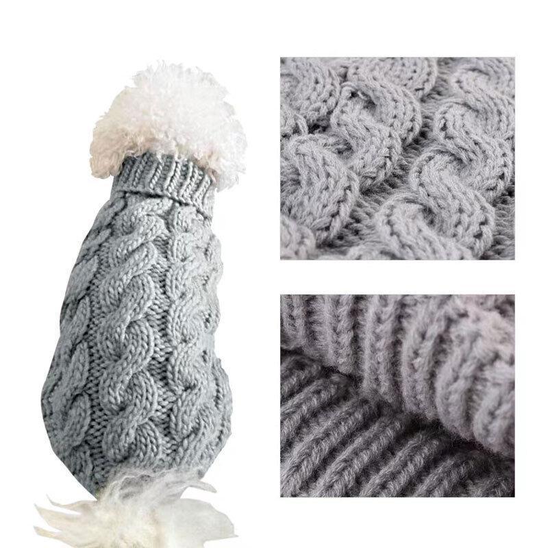 Puppy Dog Jumper Winter Warm Knitted Sweater Pet Clothes Small Dogs Coat