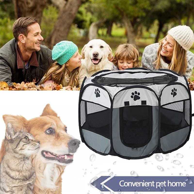 8-Panel Pet Tent Grey S/L