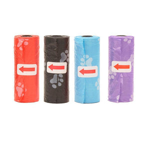 10-100 Rolls Colourful Pet Garbage Bags