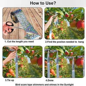 Visual Flash Anti-Bird Tape 2.4cm*80m