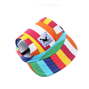 Dog Baseball Cap Outdoor Pet Sun Hat Summer Canvas Visor Puppy S-XL