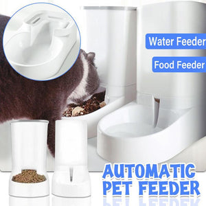 Automatic Pet Dog Cat Food Water Dispenser Feeder Self Feeding Bowl Bottle