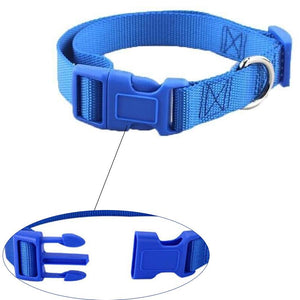 Nylon Pet Dog Collars Adjustable Safety Comfort Lightweight Fit Puppy Durable