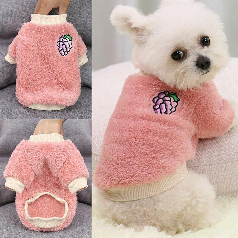 Warm Fleece Jumper Sweater Puppy Pet Coat