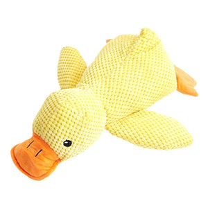 Plush Squeaky Duck Dog Toy for Anxiety Relief and Playtime Fun