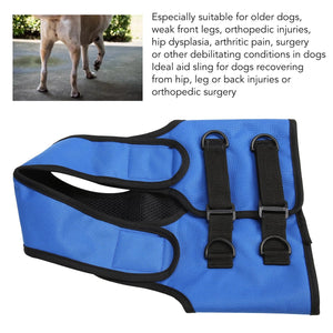 Adjustable Forelimb Support Dog Vest for Mobility and Recovery