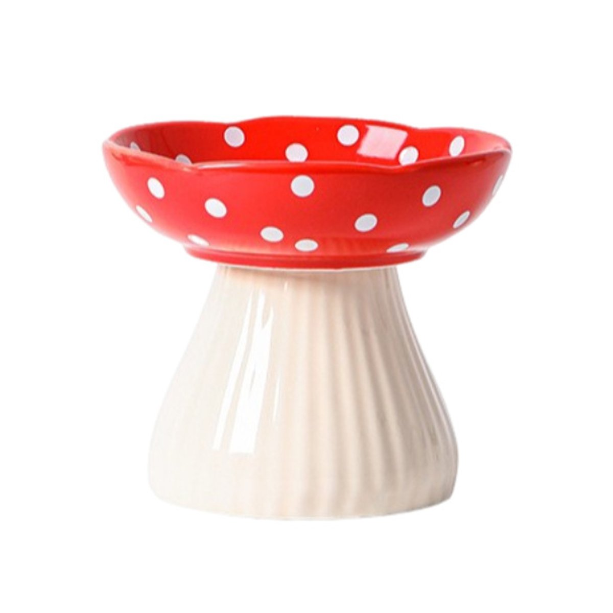 Pet Elevated Mushroom Bowl Cat Dog Bowl Dish Food Feeder Raised Cat Bowl