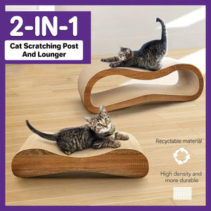 2-in-1 Cat Scratching Post & Lounger