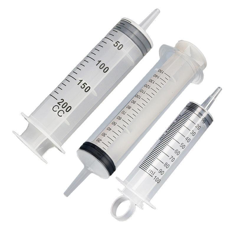 100-200ML Reusable Big Large Plastic Hydroponics Nutrient Measuring Syringe