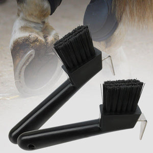 Horseshoe Cleaning Hook Brush Equestrian Horse Hoof Care