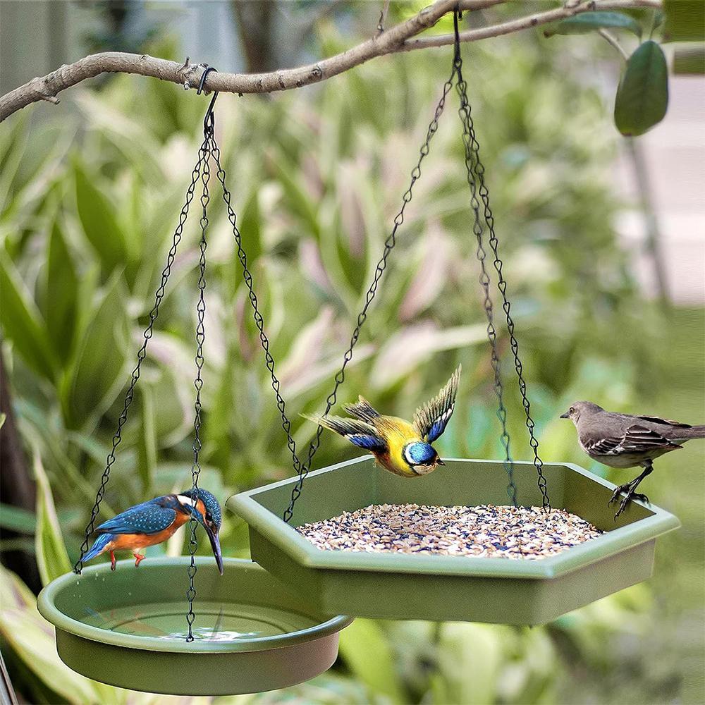 2PCS Outdoor Garden Hanging Bird Feeder