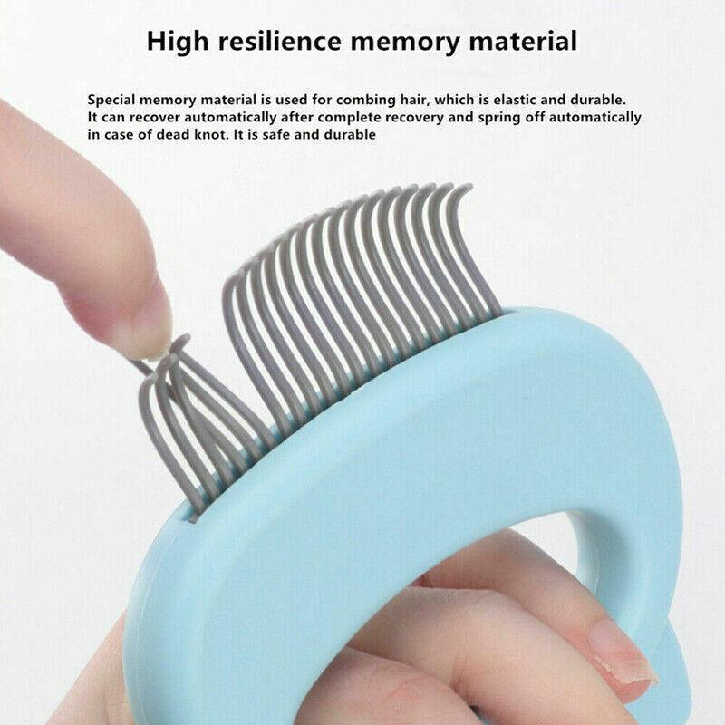 1-3xRelaxing Cat Comb Massager Pet Grooming Brush Dog Hair Removal Open KnotTool