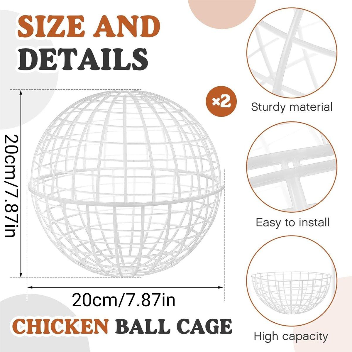 2pcs Durable Rabbit Cages with Rollable Design for Small Pets