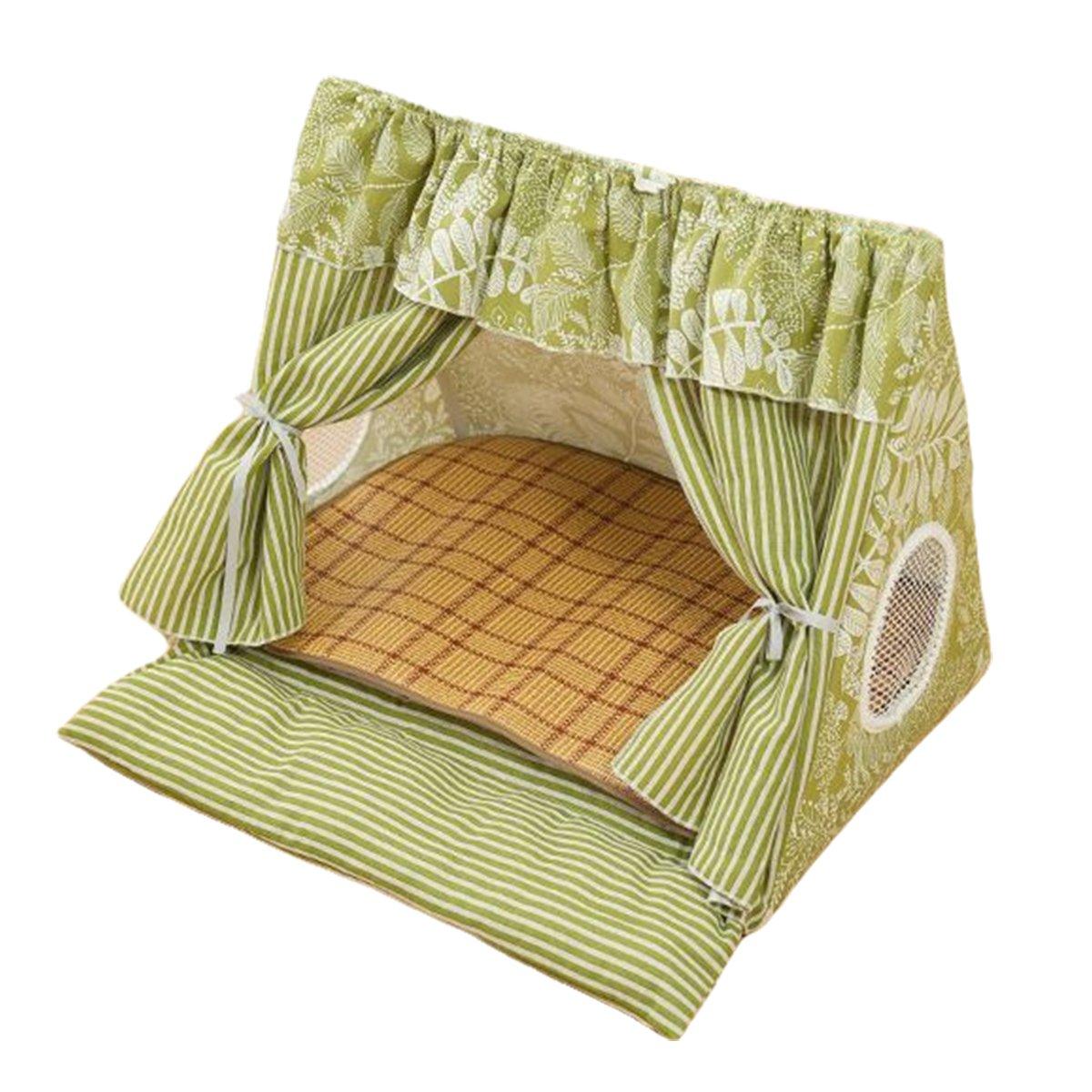 Semi-Closed Cat Tent Comfortable Pet Bed for Small Dogs & Medium Cats