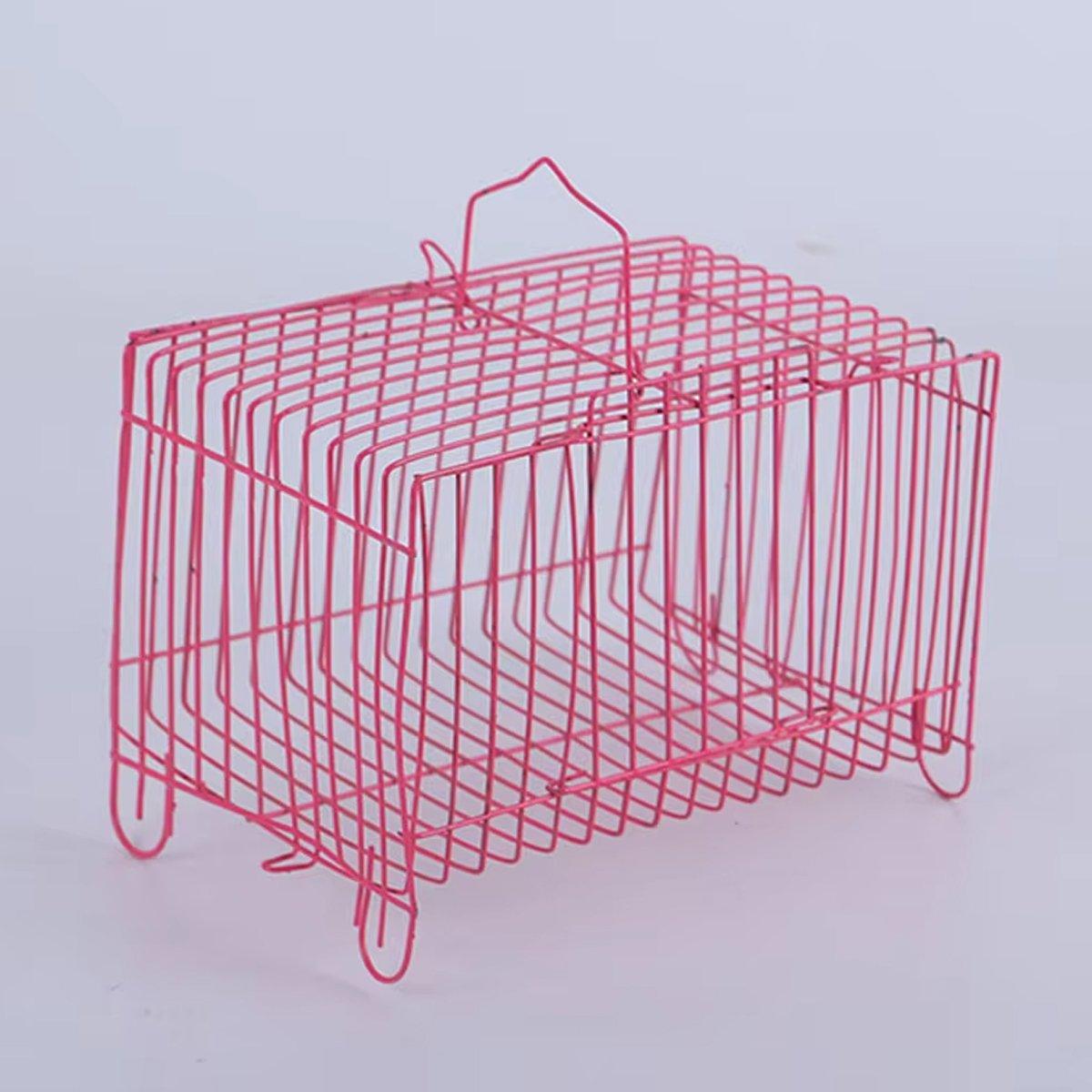 Wire Frame Small Pet Transport Cages Set Durable and Foldable 10 Pack