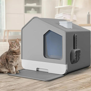 Cat Litter Box Anti-splash Large Fully Enclosed Drawer Type Cat Toilet