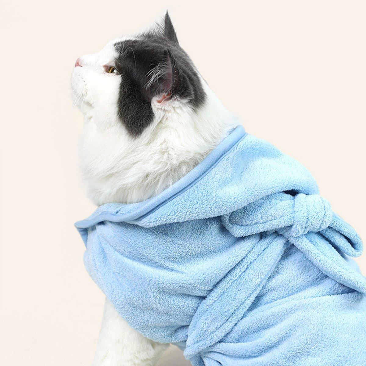 Absorbent Dog and Cat Bath Towel Microfiber Pet Bathrobe