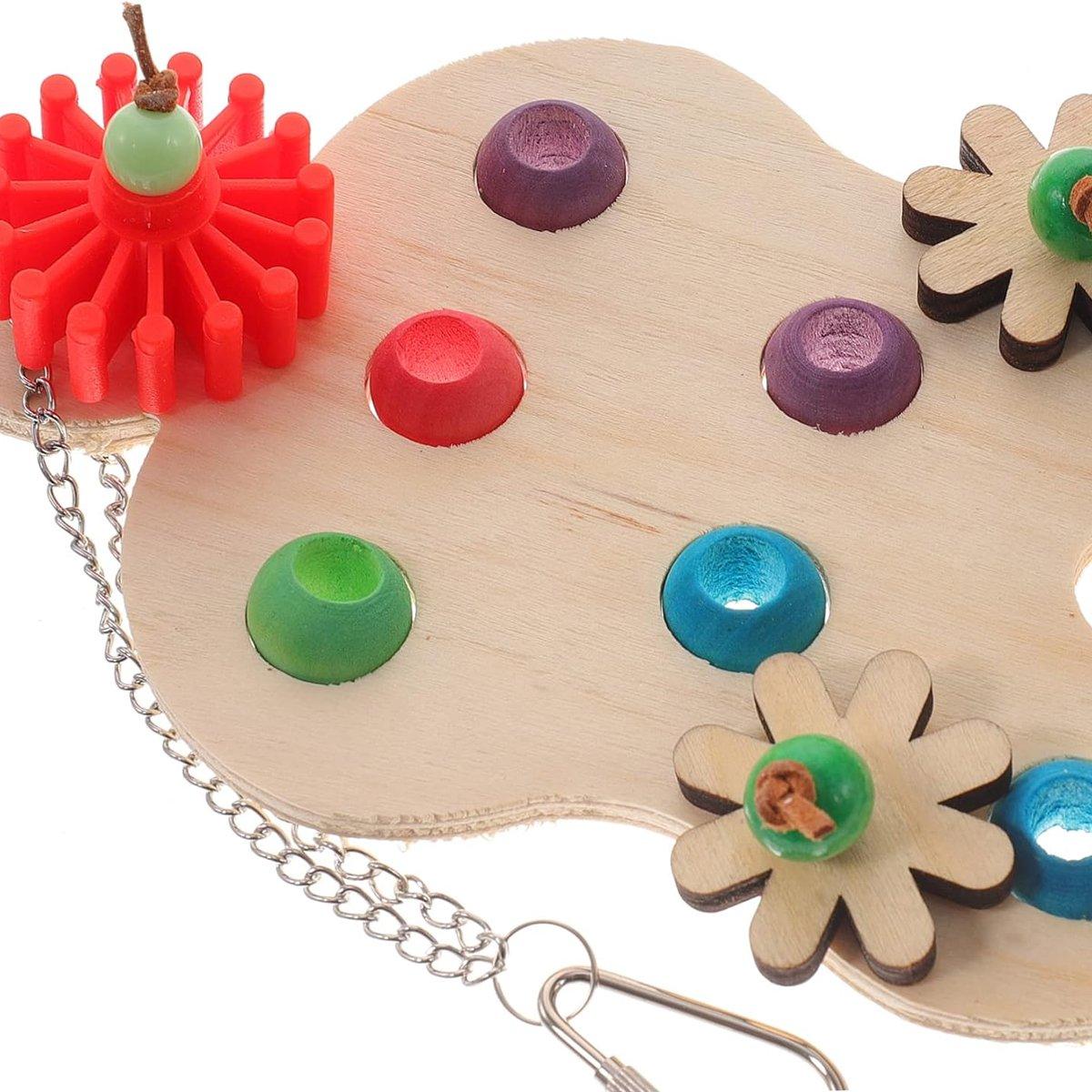 Parrot Supplies Bird Toys Wooden Educational Interactive Toys