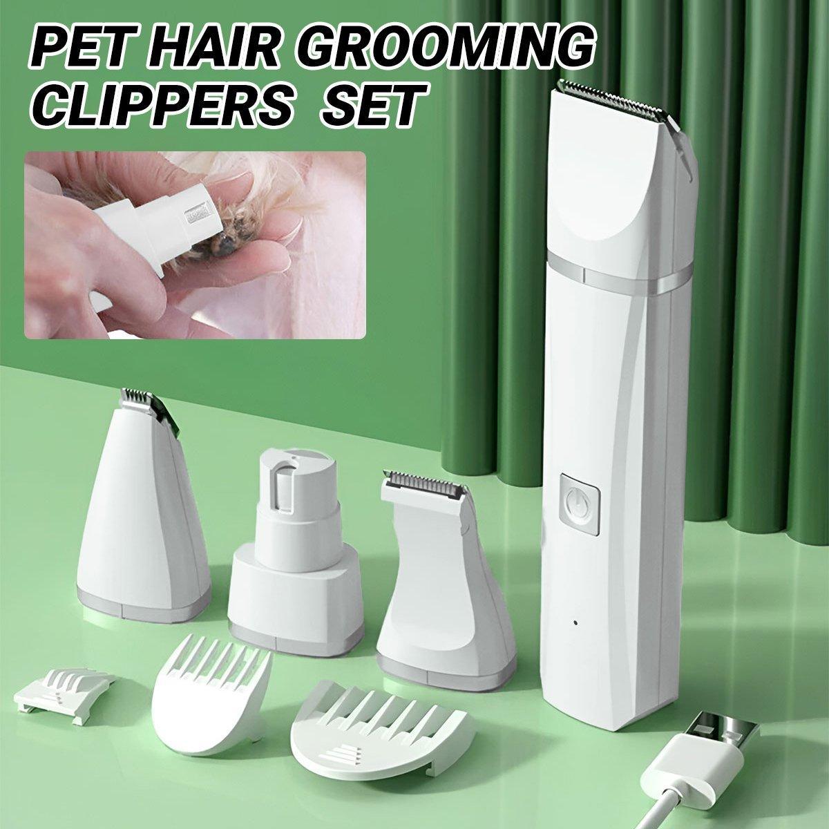 Rechargeable Pet Hair Clippers Professional Grooming Kit