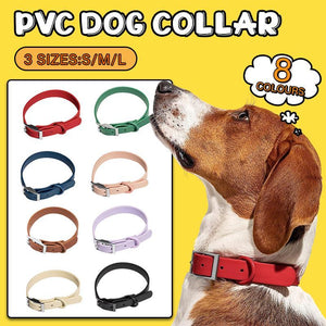 PVC Waterproof Dog Collar Designer Dog Collars Red