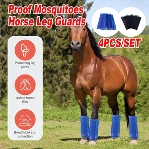 4PCS Horse Leg Guards Mosquito Proof Breathable UV Protection