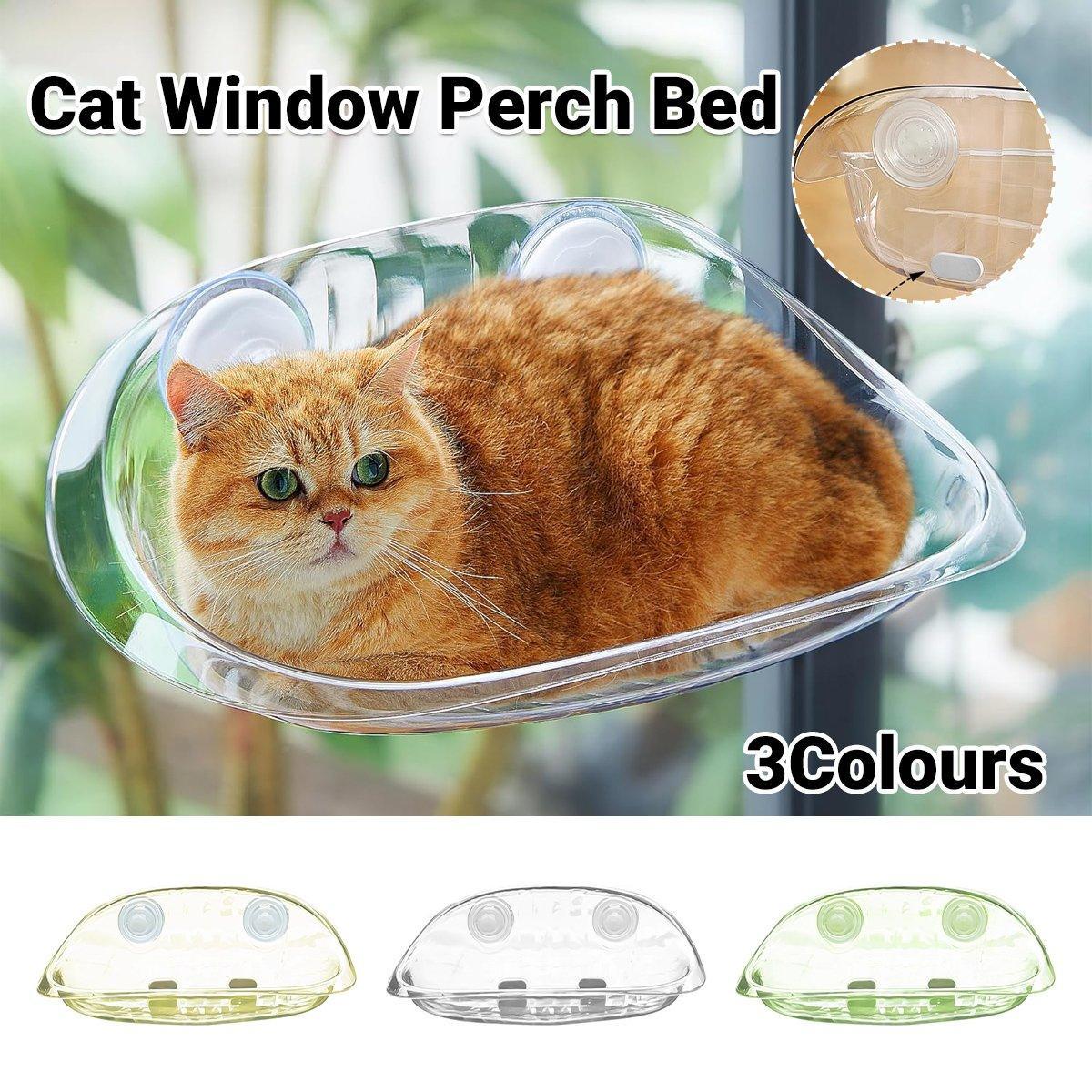 Cat Nest Cat Hammock Space Capsule Cat Bed Window Cat Sunrise Hanging Bed Glass Hanging Basket Transparent Pet Bed