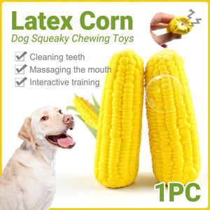 Pet Latex Toys Corn Bite Resistant Molars Dog Toys