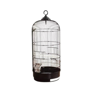 Round Bird Cage Metal Cage Large Pet Birdcage Indoor Outdoor Parrot Hamster