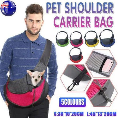 Pet carrier bag, dog sling, stylish cat sling for travel