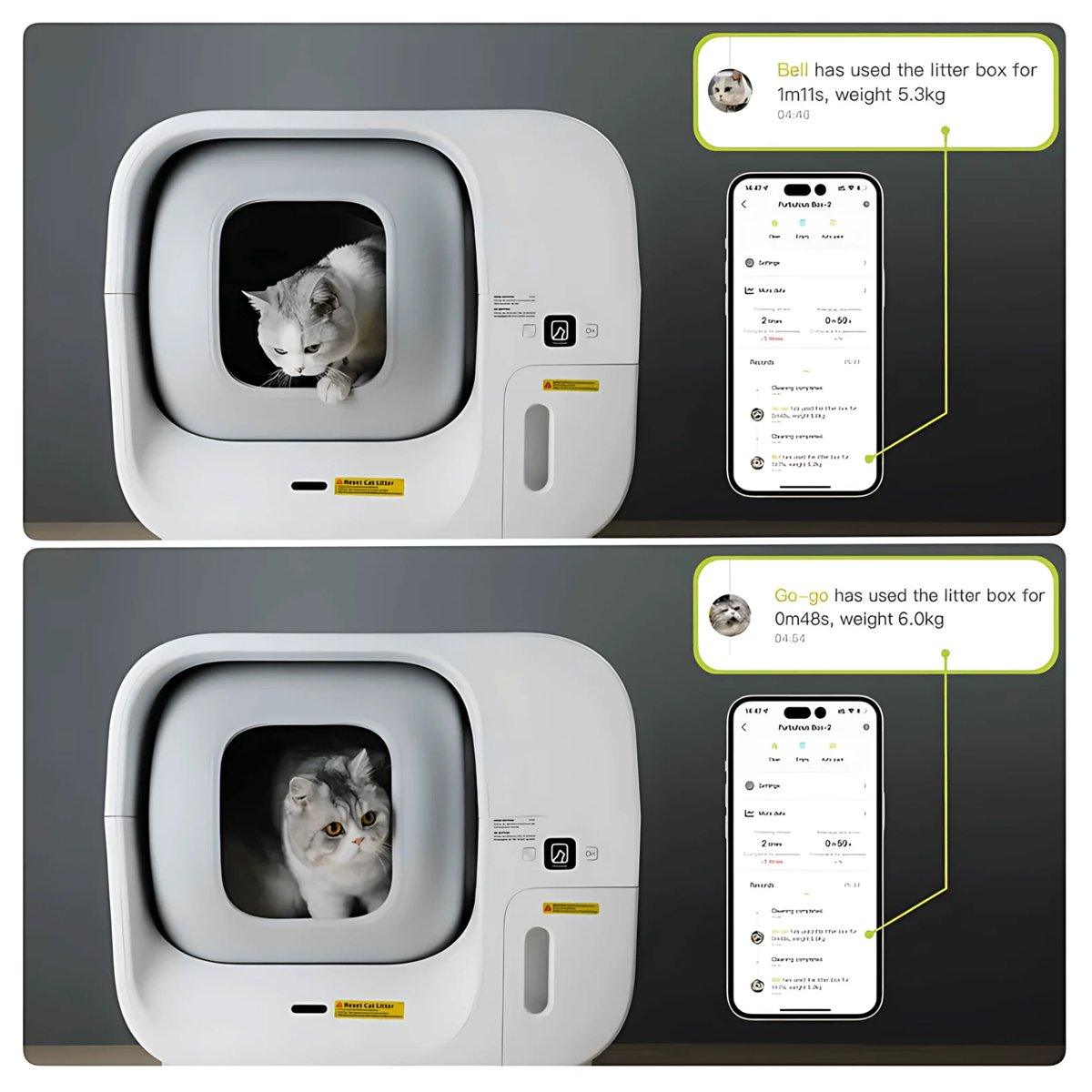 Furbulous Smart Cat Litter Box Automatic Self-Cleaning with App Control and Remote Monitoring