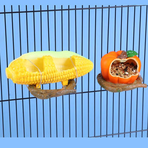 Bird Feeding Bowl Parrot Water Feeder Food Feeding Container