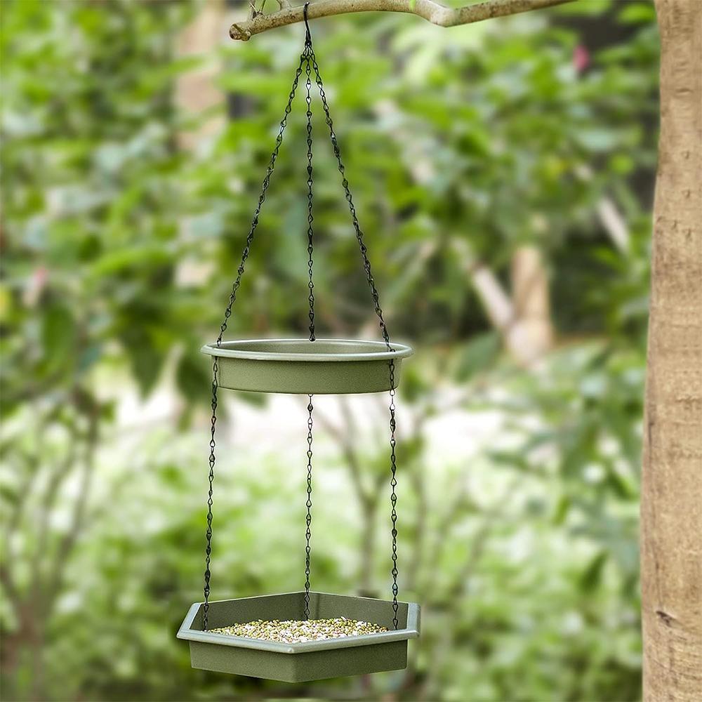 2PCS Outdoor Garden Hanging Bird Feeder