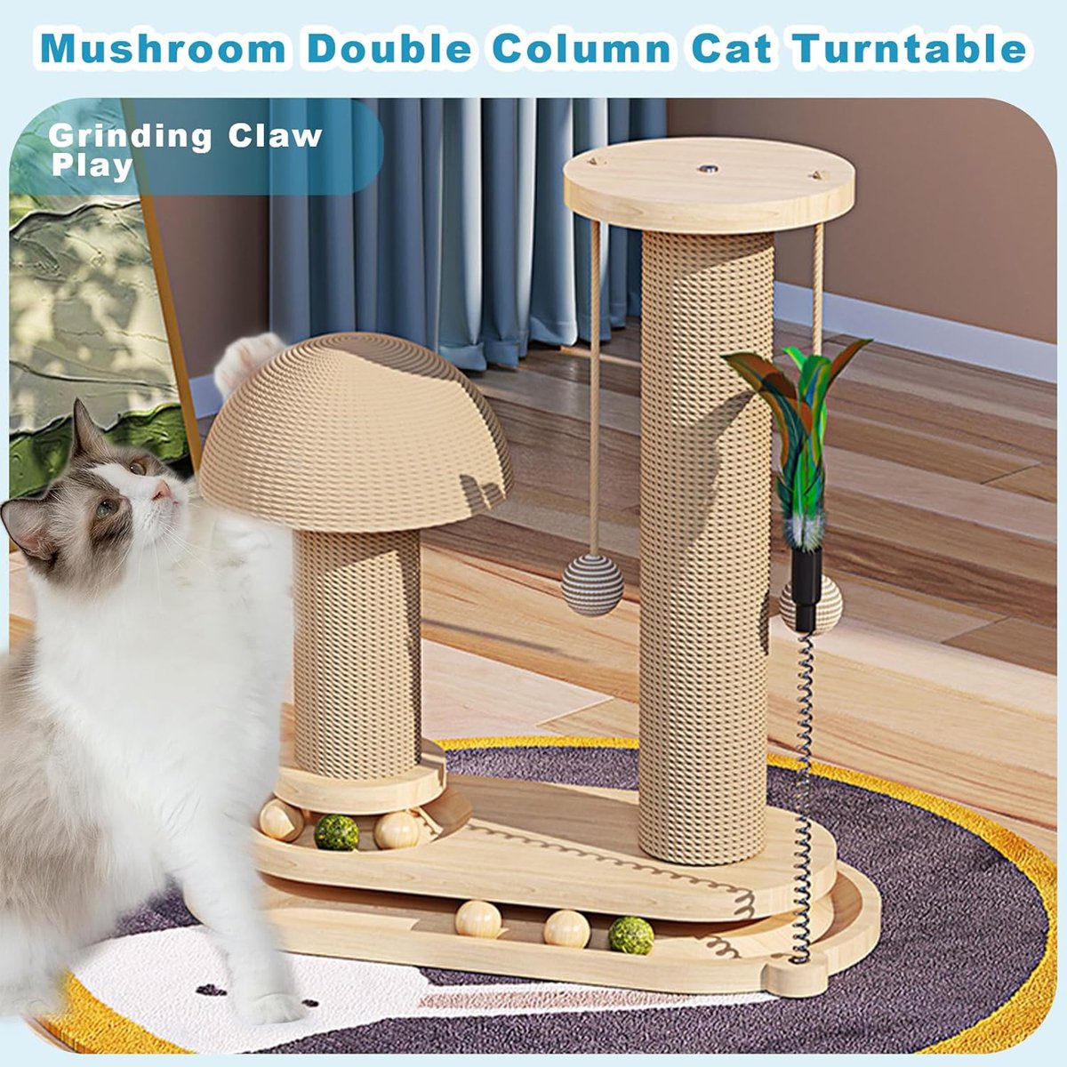 Sisal Mushroom Cat Scratching Post