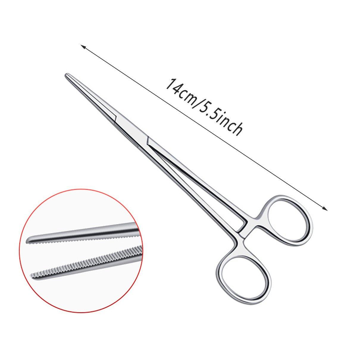 Curved Locking Pet Grooming Hemostat Tweezer