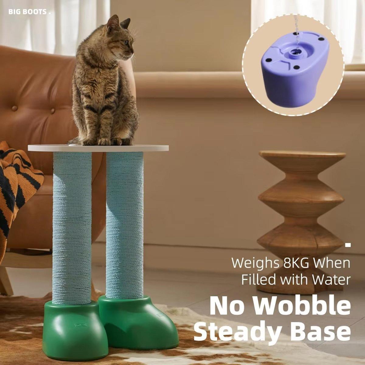 Makesure Boot-Shaped Cat Scratcher Multi-Functional Cat Bed & Side Table