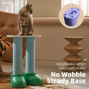 Makesure Boot-Shaped Cat Scratcher Multi-Functional Cat Bed & Side Table