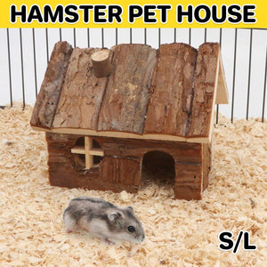 Natural Wood Hamster House S/L