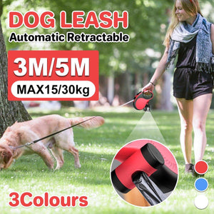 Ergonomic Retractable Dog Leash for Hassle-Free Walks