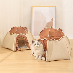 Cat Bed Tent Dog House Breathable Indoor Pet Bed