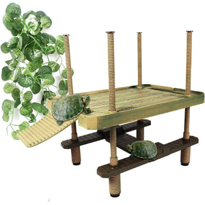 Durable turtle dock for aquatic turtles