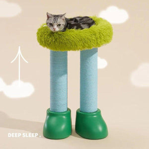 Makesure Boot-Shaped Cat Scratcher Multi-Functional Cat Bed & Side Table