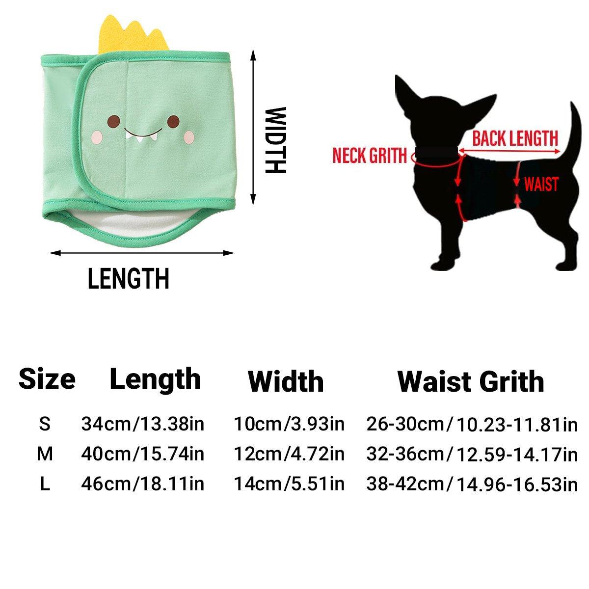 Male Dog Belly Band - Washable Diaper Wrap for Incontinence & Training